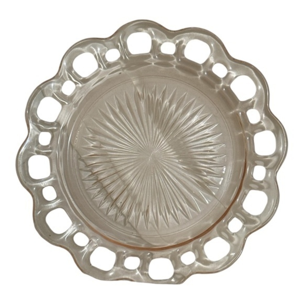 Vintage Anchor Hocking Old Colony Pink Depression Glass Plate 7"